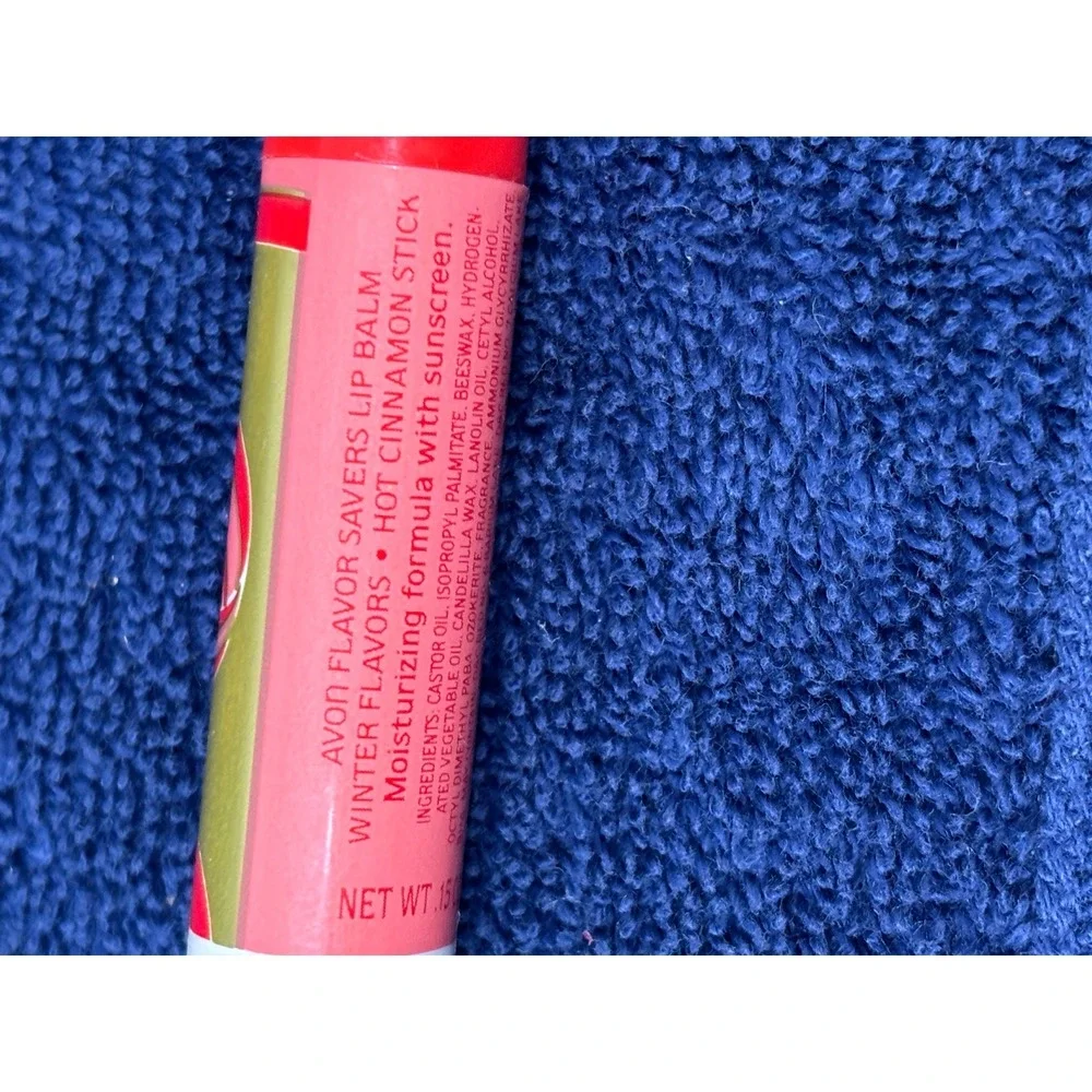 Vintage Avon Flavor Savers Lip Balm‎ Winter Flavors Set Y2K Groovy Swirl 4 Tubes
